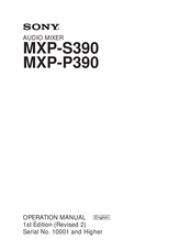 Sony MXP-S390 Operation Manual