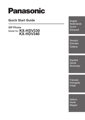 Panasonic KX-HDV340 Quick Start Manual
