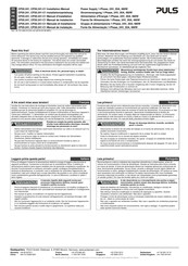 Puls Dimension CP20.241-C1 Installation Manual
