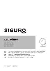 SIGURO SGR-LM-M290SS Translation Of The Operating Instructions