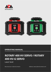 Ada Instruments ROTARY 400 HV-G SERVO Operating Manual