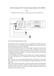 GODIAG SE161 Quick Start Manual
