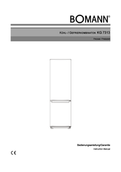 BOMANN KG 731 Instruction Manual