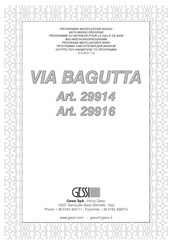 Gessi VIA BAGUTTA 29914 Bath Mixing Program