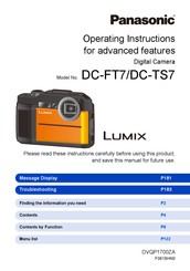 Panasonic Lumix DC-FT7 Operating Instructions For Advanced Features