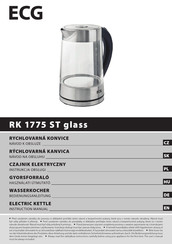 ECG RK 1775 ST glass Instruction Manual