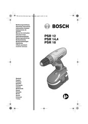Bosch PSR 14.4 Operating Instructions Manual