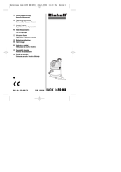 EINHELL INOX 1450 WA Operating Instructions Manual