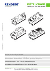 REHOBOT PP80-2500FP Instructions Manual