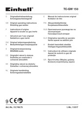 EINHELL TC-GW 150 Original Operating Instructions