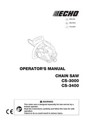 Echo CS-3400 Operator's Manual