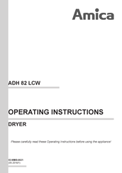 Amica ADH 82 LCW Operating Instructions Manual