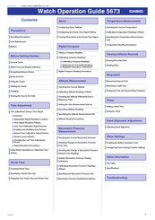 Casio 5673 Operation Manual