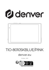 Denver TIO-80105KBLUE/PINK Manual