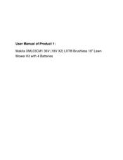 Makita XML03 User Manual