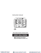 KYORITSU KEW3125A Instruction Manual