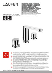 Laufen NEW CLASSIC HF900512100000 Manual