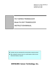 Shinkawa FK-F Series Instruction Manual