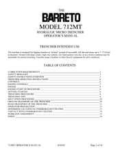 Barreto HT712 Operator's Manual