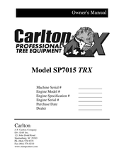 Carlton SP7015 TRX Owner's Manual