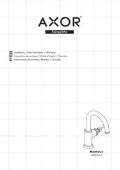 Hans Grohe Montreux 16583 1 Series Installation/User Instructions/Warranty
