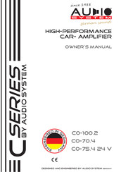 Audio System C0-70.4 Owner's Manual