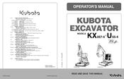Kubota KX057-4 U55-4 Operator's Manual