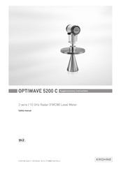 KROHNE OPTIWAVE 5200 C Supplementary Instructions Manual