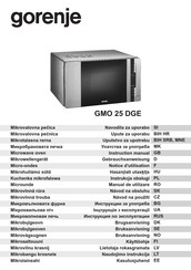 Gorenje GMO 25 DGE Instruction Manual