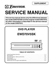 Emerson EWD70V5SK Service Manual