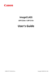 Canon imageCLASS LBP122dw User Manual