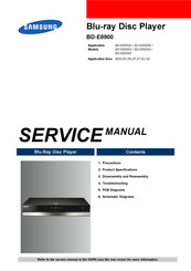 Samsung BD-E8500N Service Manual