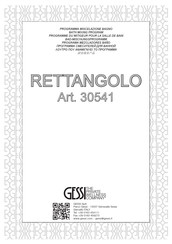 Gessi RETTANGOLO 30541 Bath Mixing Program