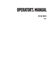 Volvo Penta D16 MH Operator's Manual
