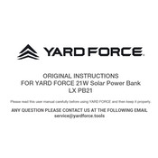 Yard force LX PB21 Original Instructions Manual
