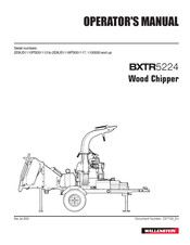 Wallenstein BXTR5224 Operator's Manual