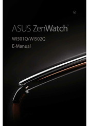Asus ZenWatch WI502Q E-Manual