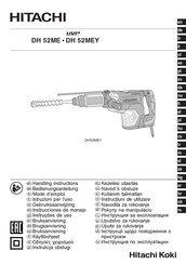 Hitachi DH 52MEY Handling Instructions Manual