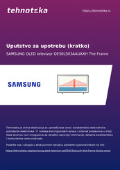 Samsung 50LS03A Quick Setup Manual