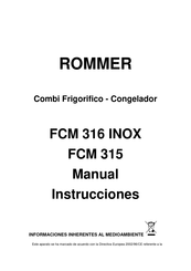 ROMMER FCM 315 Instruction Manual
