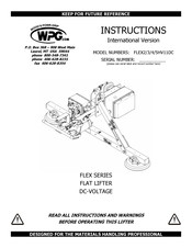 WPG FLEX Series Instructions Manual
