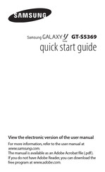 Samsung GALAXY Y Young Quick Start Manual