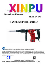 Xinpu XP-45HS Handling Instructions Manual