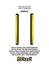Reer ADMIRAL Directions For Installation, Use And Maintenance