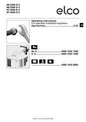 Elco N6.2400 G-V Operating Instructions Manual