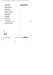 Ergo tools Pattfield E-HKS 1200 L Operating Instructions Manual