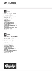 Hotpoint Ariston LTF 11M113 7L Operating Instructions Manual