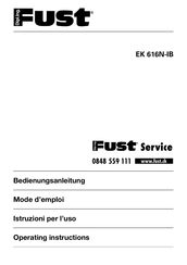 Fust EK 616N-IB Operating Instructions Manual