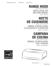 Broan EPLEC1 Installation Use And Care Manual