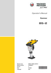 Wacker Neuson BS-2 Operator's Manual